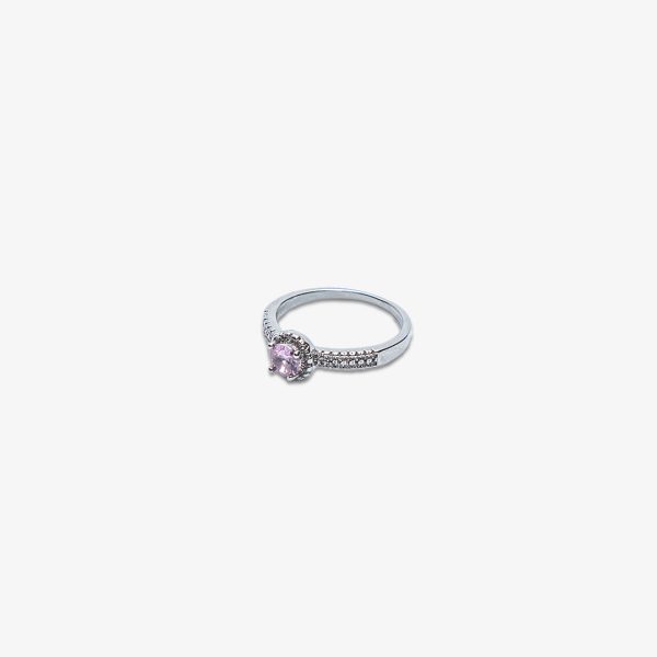 Pink Halo Engagement Ring