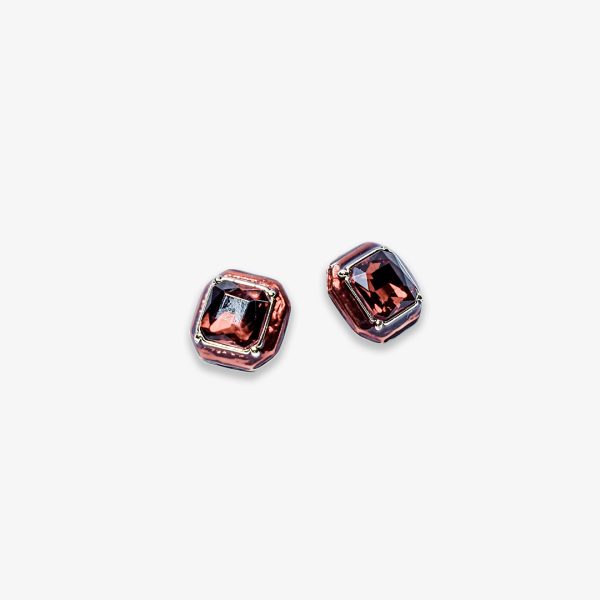 Radiant Copper Cushion Cut Studs