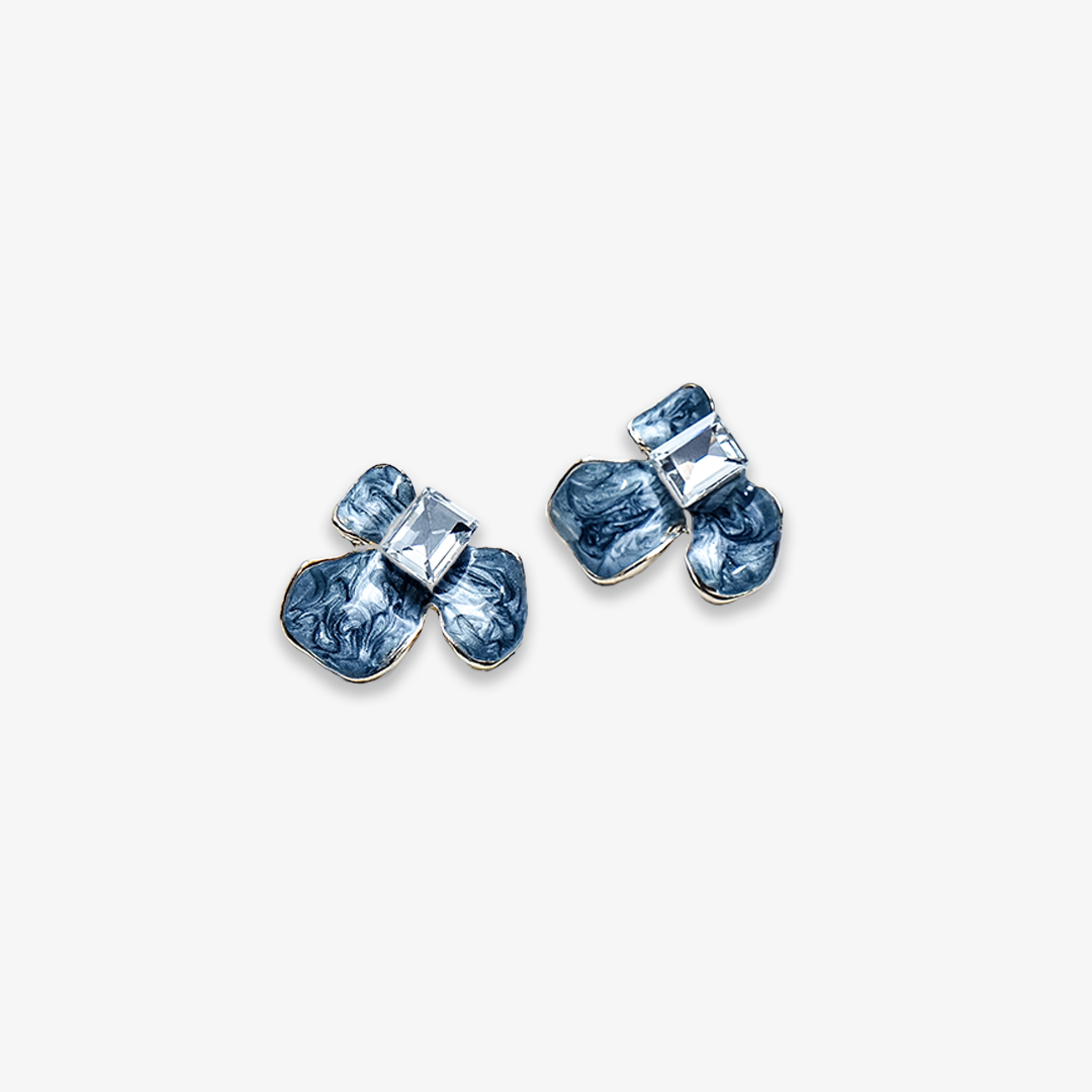 serene-petal-stud-earrings-navy-blue